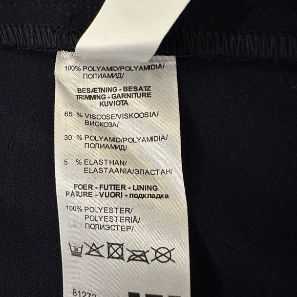 Women's Navy Athleisure Hooded Jacket Size 6 I'CONA Zip Up Sporty Comfy NWT - Picture 14 of 16